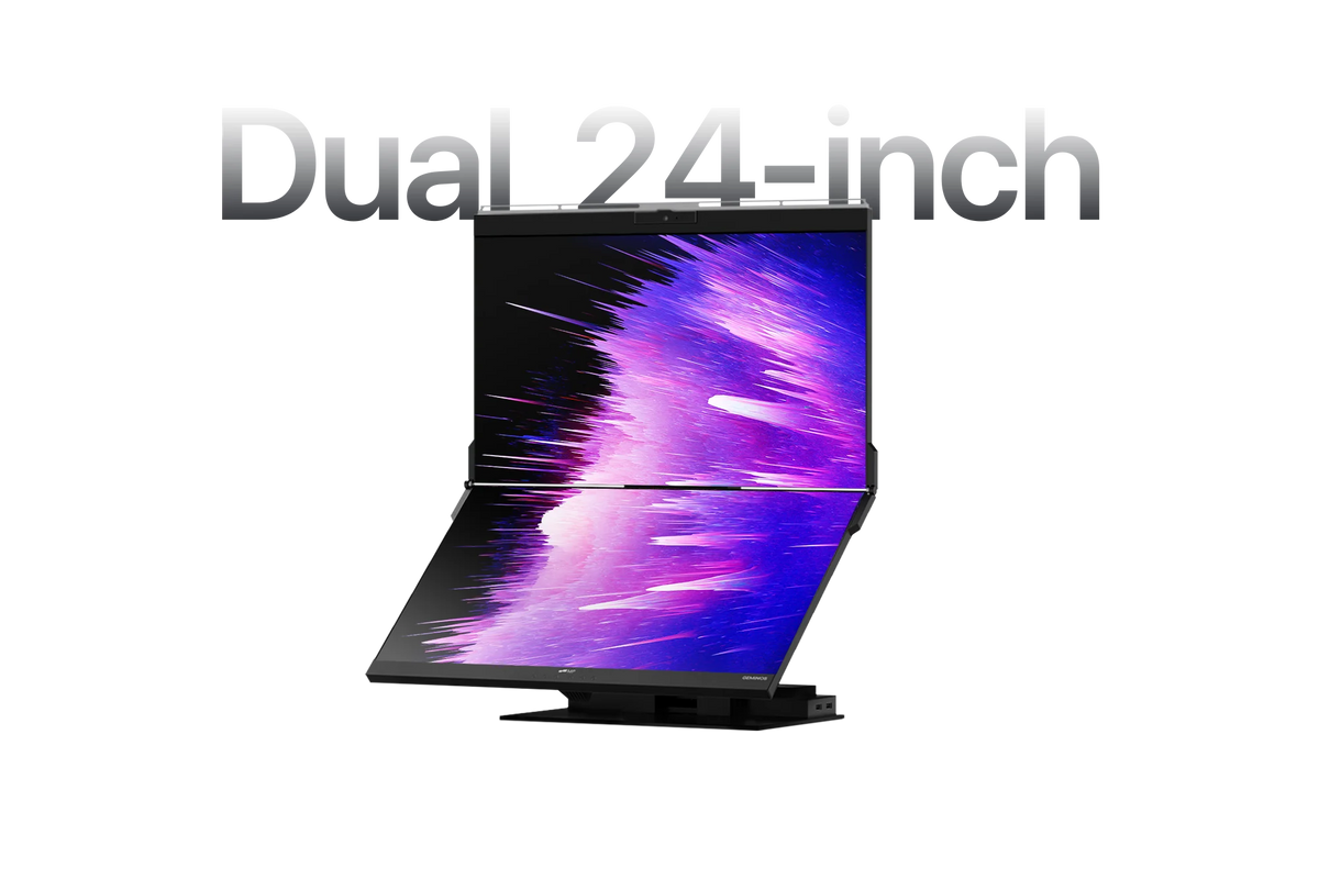 Geminos dual 24-inch stacked monitor