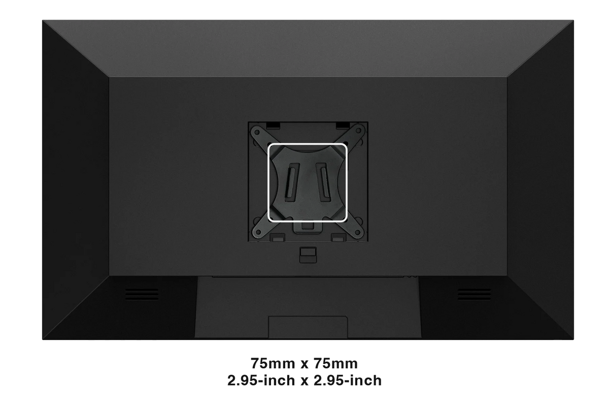 MP 24 inch desktop monitor comes with both desktop and VESA wall mounting options